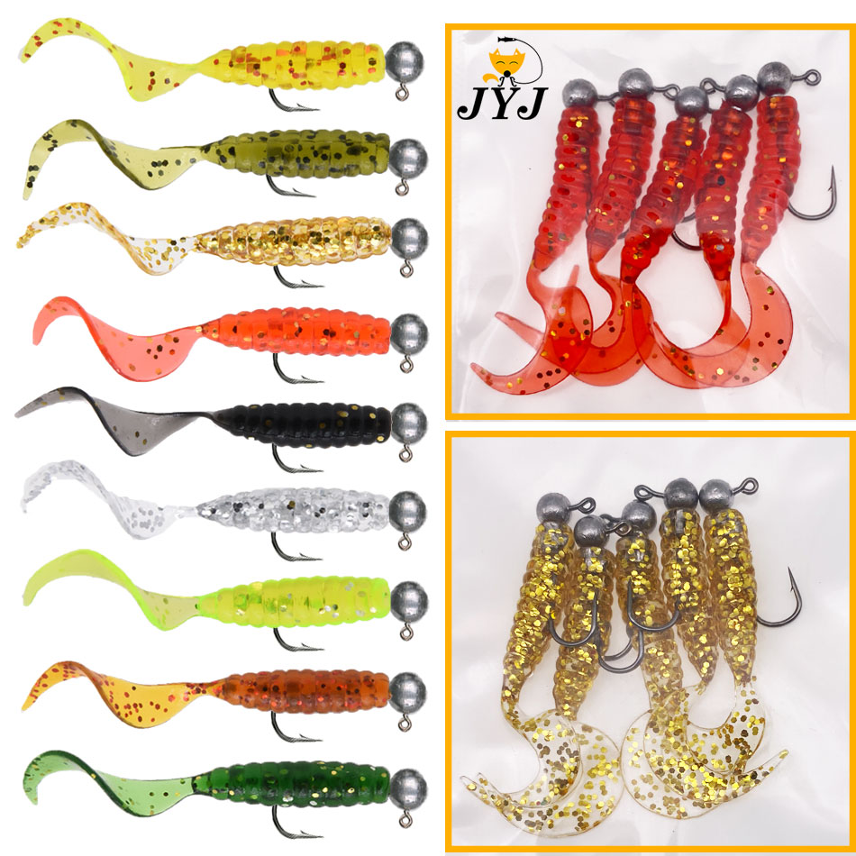 Fishing Lure Soft Plastic - JYJ 4 adet/grup 3.5g jig kanca