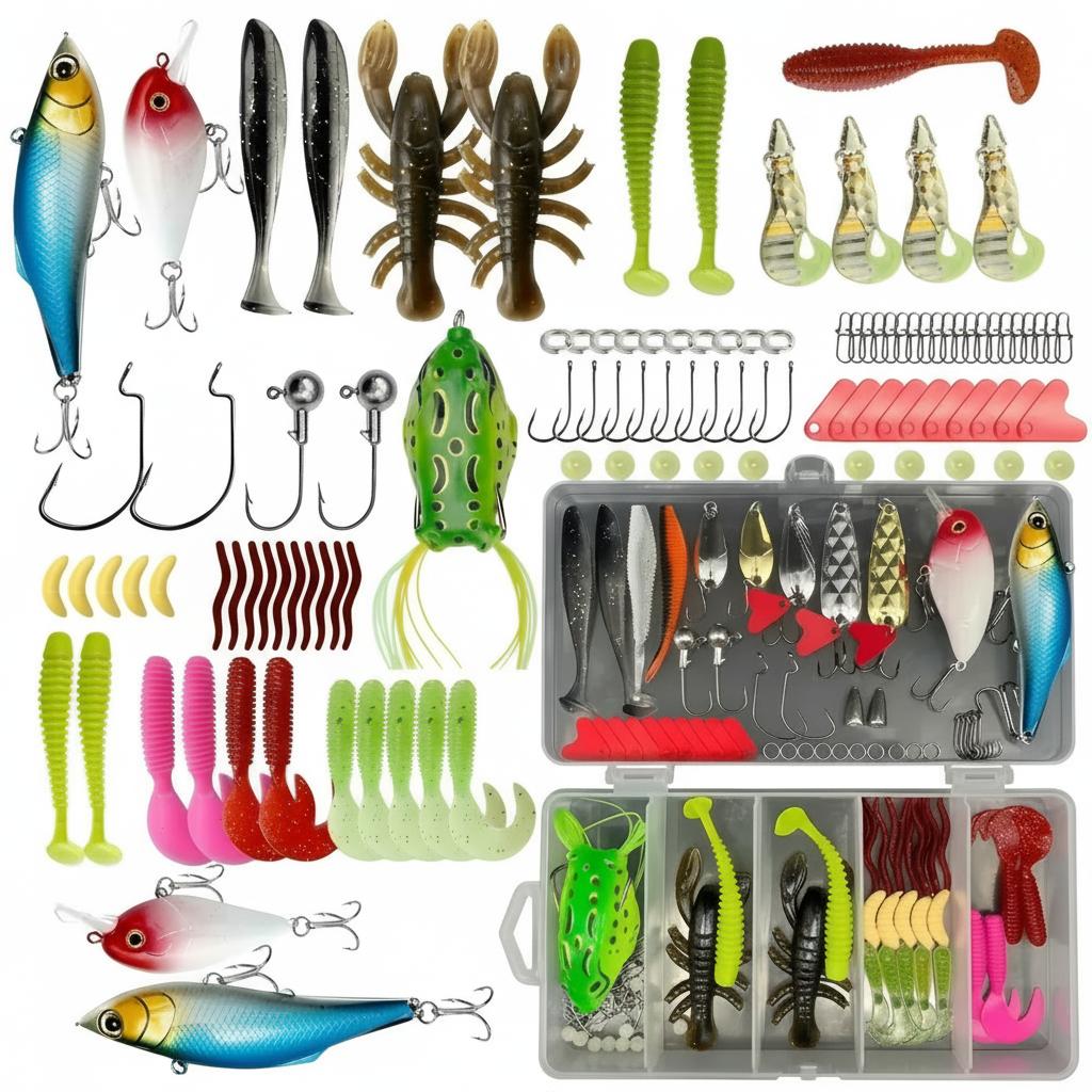 Fishing Lure Jig - 133 Parça Premium Balıkçılık Malzemeleri Kutusu
