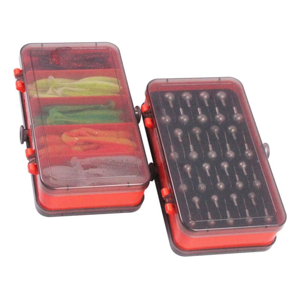 Fishing Lure Soft Plastic - Taşınabilir Çift Taraflı Bölmeli Yem Kutusu